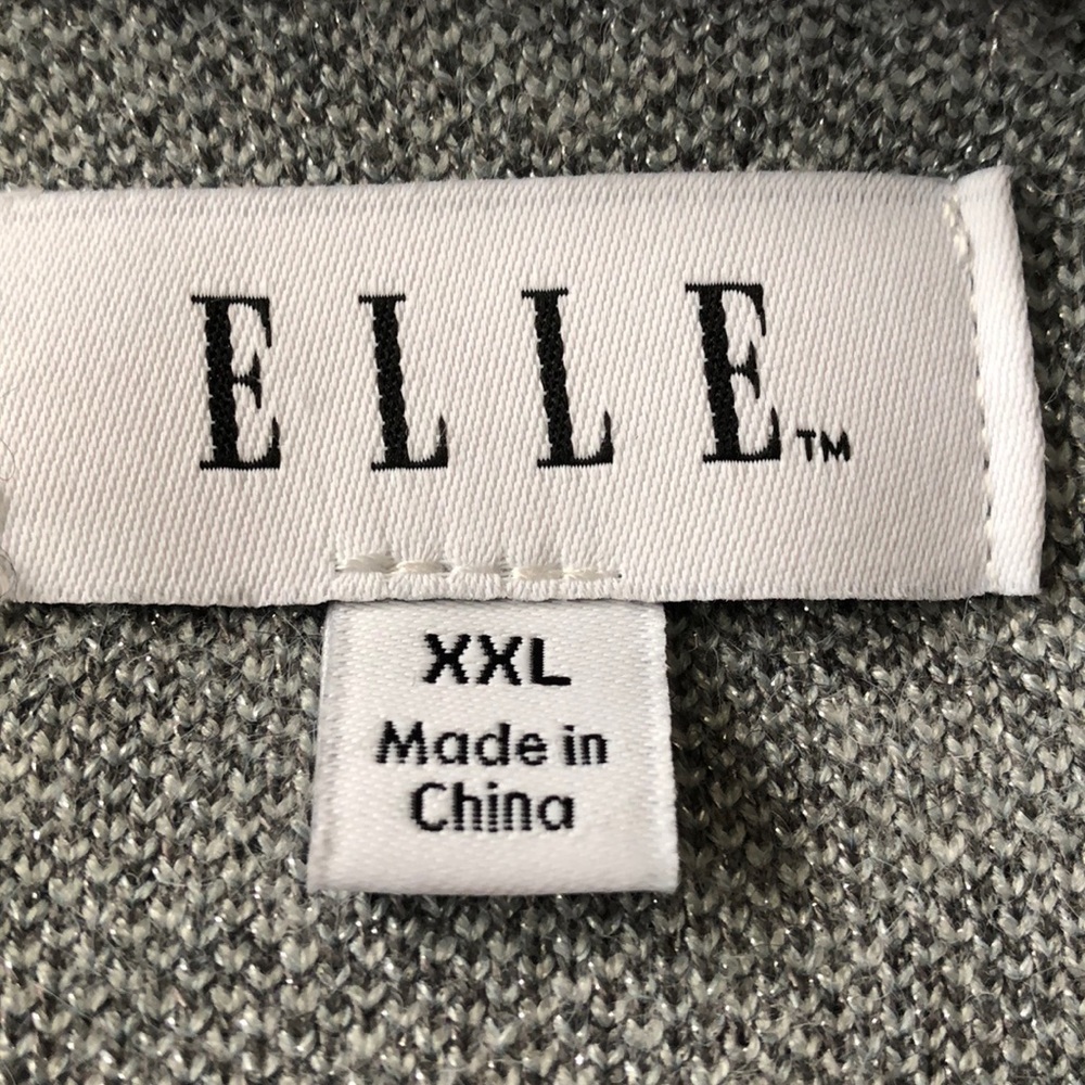 Elle Wan Blue Full Bloom coat sweater - Picture 5 of 7